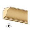 Illustration of half-inch scale (1/4" high) crown cornice basswood trim