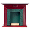 Fireplace, Black Marble, Mahogany (CLA01117)