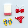 At the Beach Swimming Accessory Set (A3160) Dollhouse MIniatures