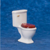 Dollhouse Miniature White Toilet (AZD6405T)