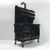 1:12 Scale Miniature Black, Wood Cook Stove (T6105) 