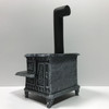 1:12 Scale Dollhouse Miniature Lincoln Stove (Resin) shown from back