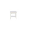 Square End Table, White (AZT2039)