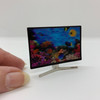 Smart Television with 3D Image of Fish (AZG7523) with hand for scale