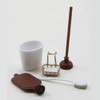 Five Piece Dollhouse Miniature Bath Accessories Set (CB48)