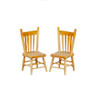 Dollhouse Miniature Oak Chairs, Pair (AZGA0905K)