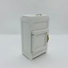 Dollhouse Miniature Ice Box, White (CLA10205); closed