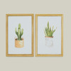 Dollhouse Miniature Plant Picture Set, 2 Piece (KCMPL2)