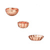 Small Bundt Pans, Copper, 3 Pieces (AZB0334)