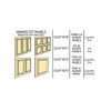 Illustration of four different wainscot panels available from Classics; NOTE that CLA71073 has been discontinued