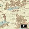 Sample Section of 1FL140 Pagoda Mural Wallpaper