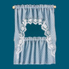 Curtains: Ruffled Cape, Blue Dots (BB52423)