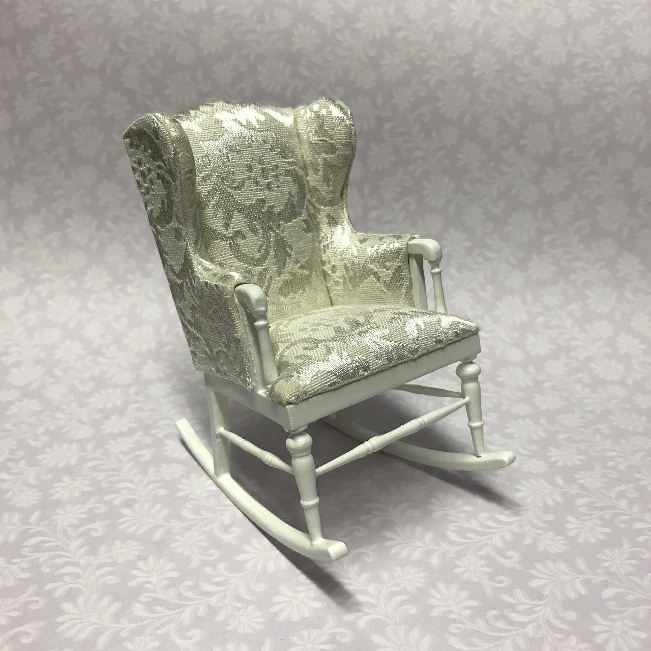 White Painted Rocking Chair (AZP5004B)