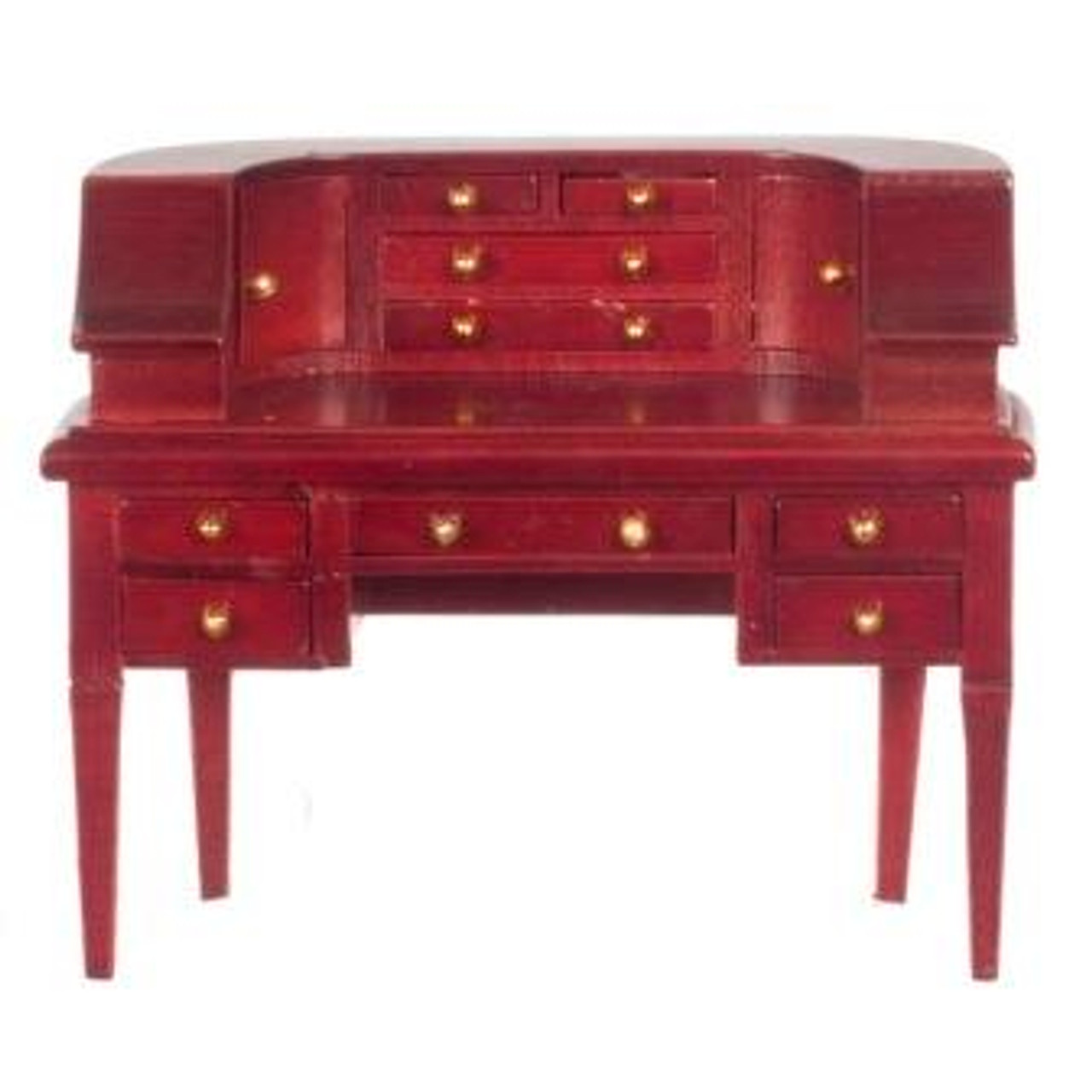 Mahogany stained wood finish Carlton writing desk