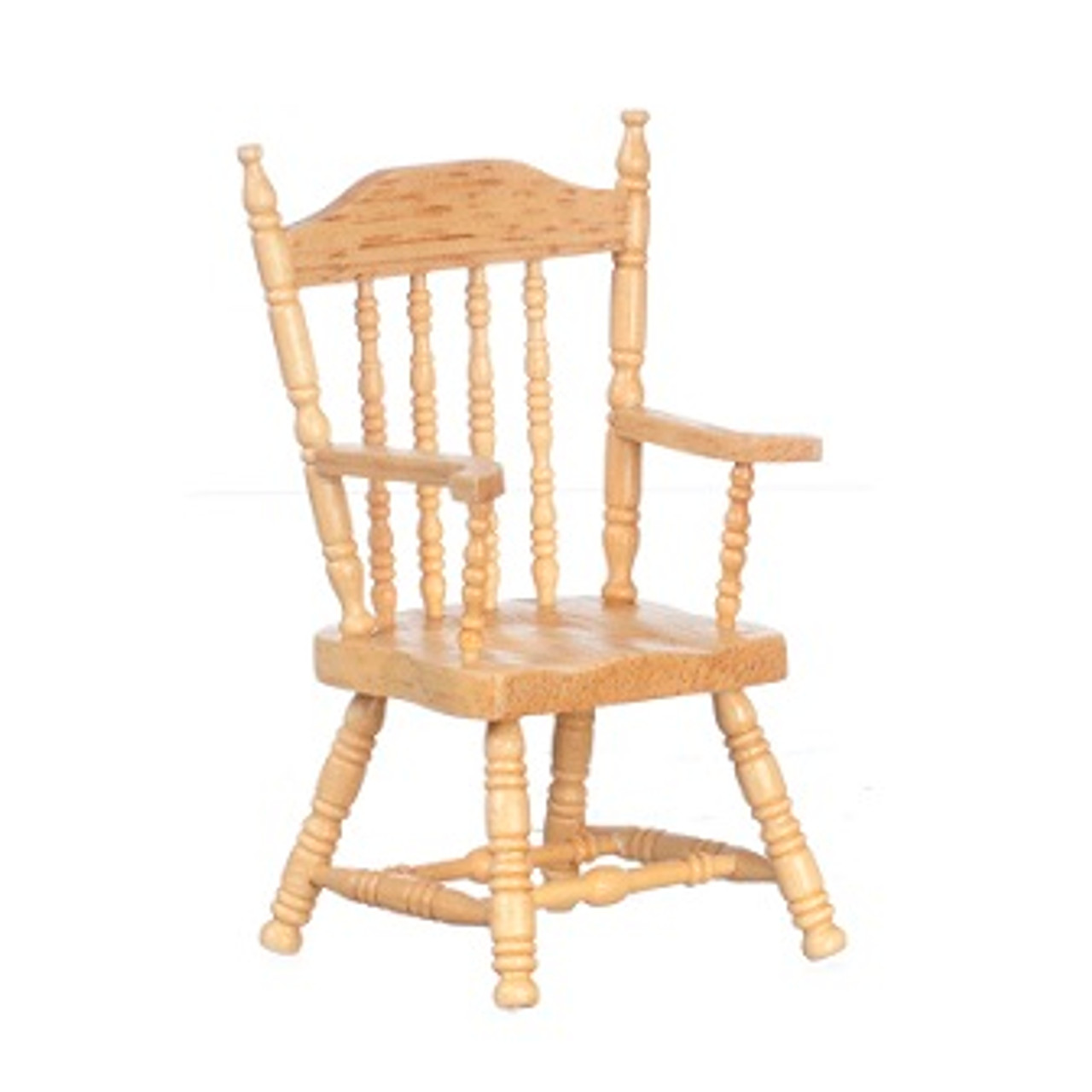 Oak Arm Chair (CLA10336) Dollhouse Miniature