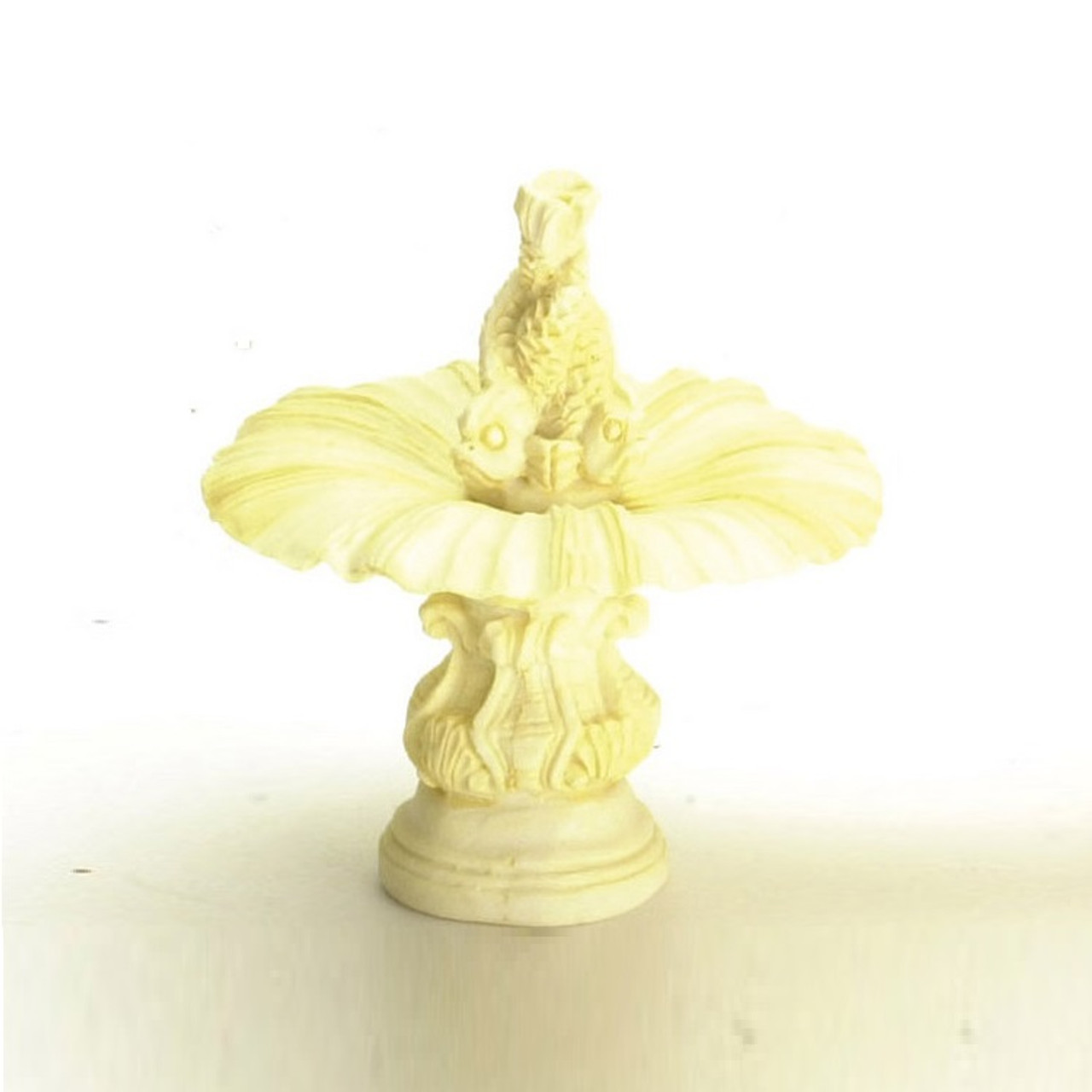 FCA1082IV - Small Ivory Fountain with Fish Spout