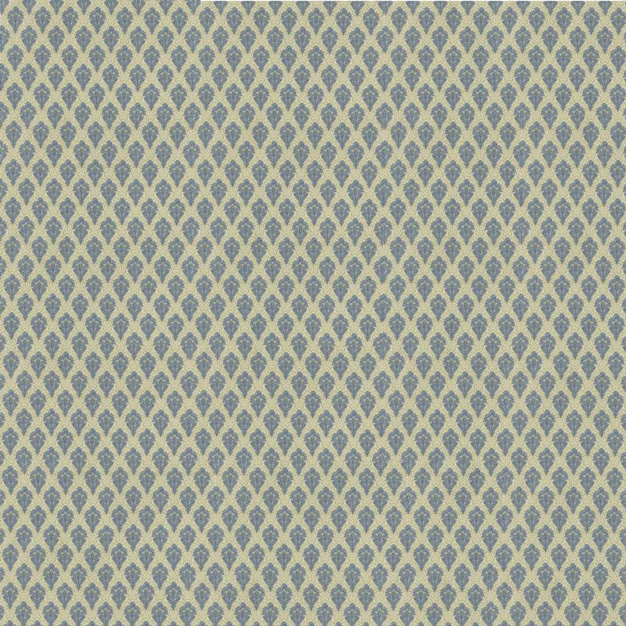 Swatch of Hobarth blue dollhouse wallpaper