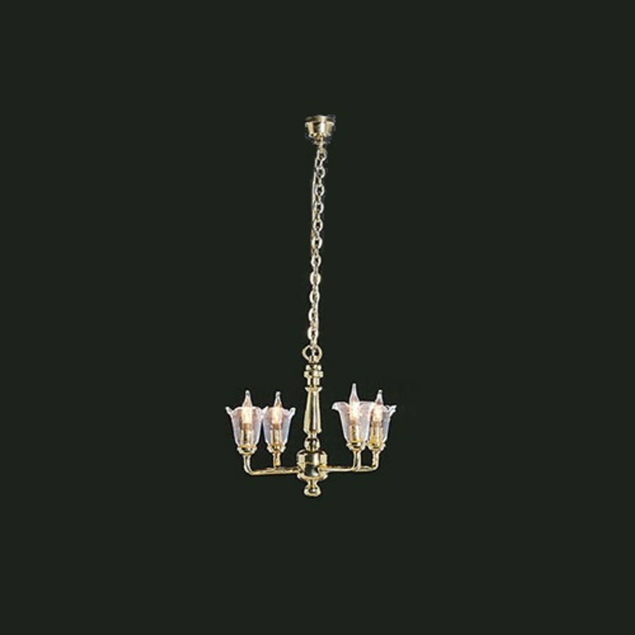 Alternative image (CK3002) 4 up-arm dollhouse chandelier