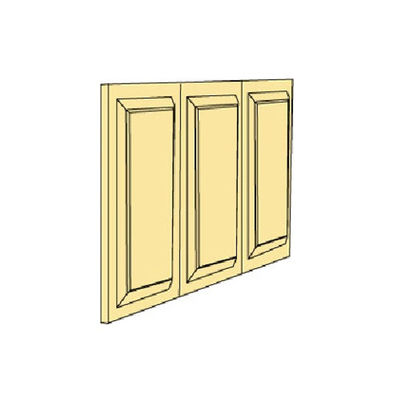 Three raised panel door sections (Illustration)