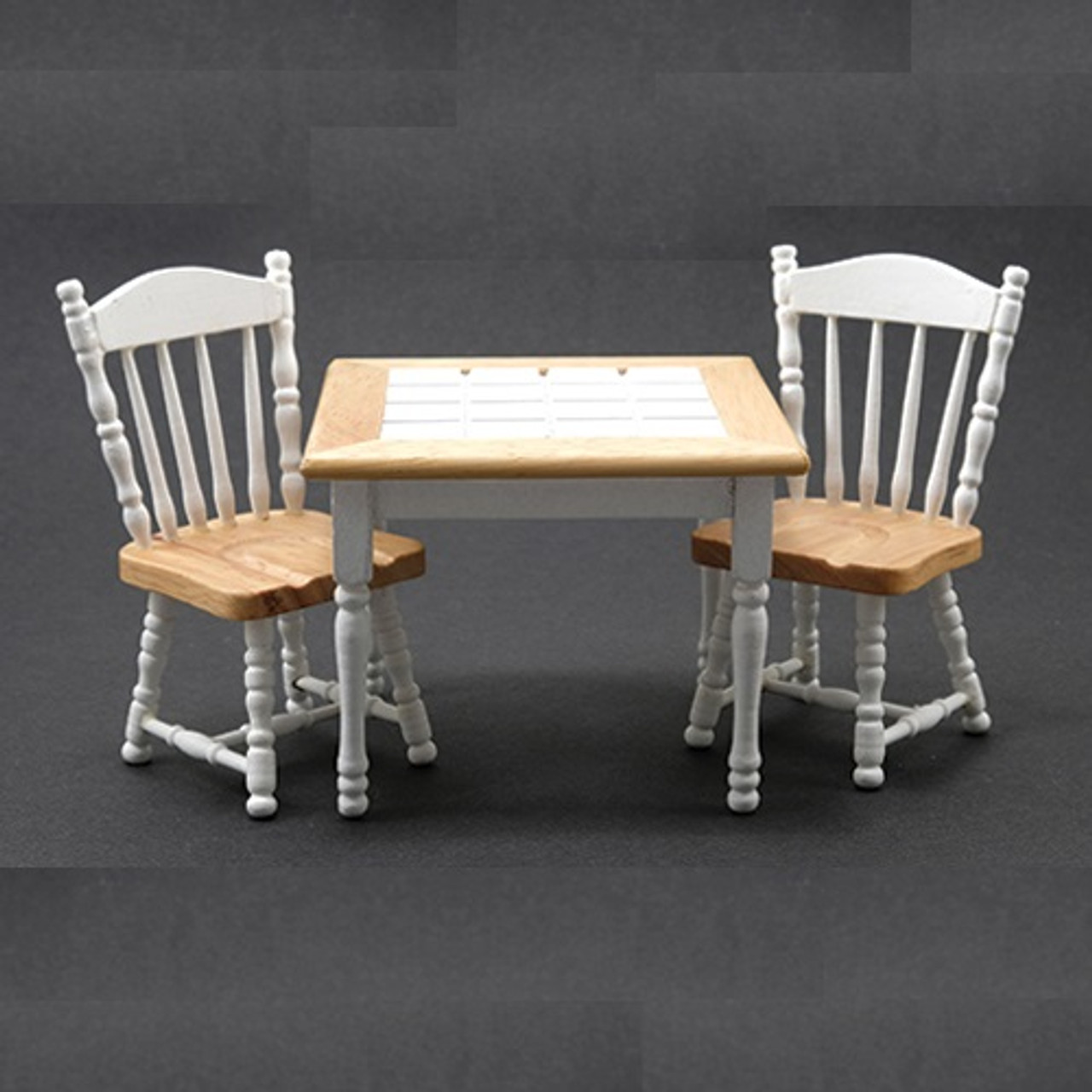 Oak/White Table with 2 Chairs (CLA91703)