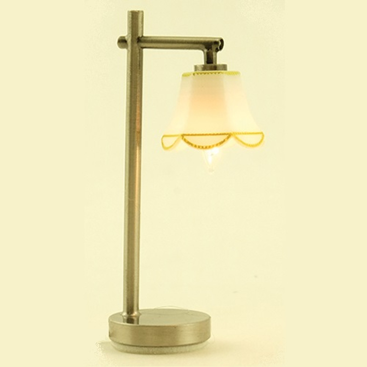 Modern Table Lamp Down Tulip Shade, Pewter (MH45159)