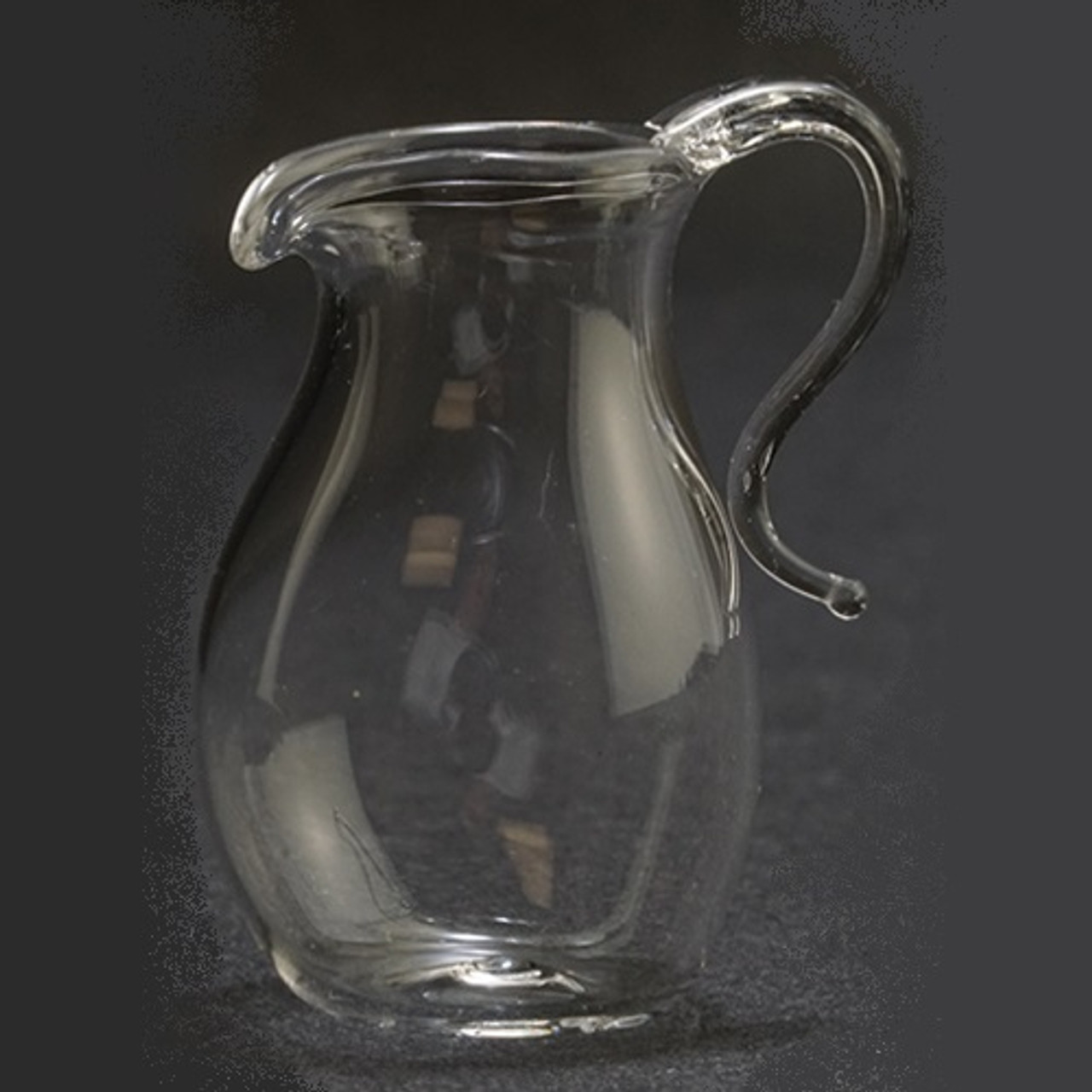 One-inch (1:12) scale dollhouse miniature glass pitcher (IM65345)