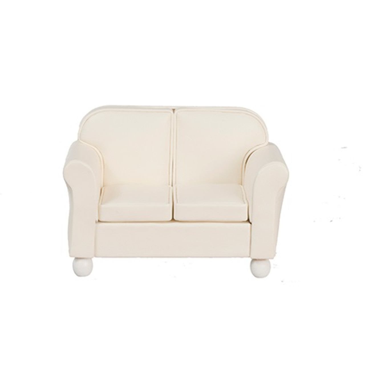 Loveseat, Cream Leather (AZT6633)