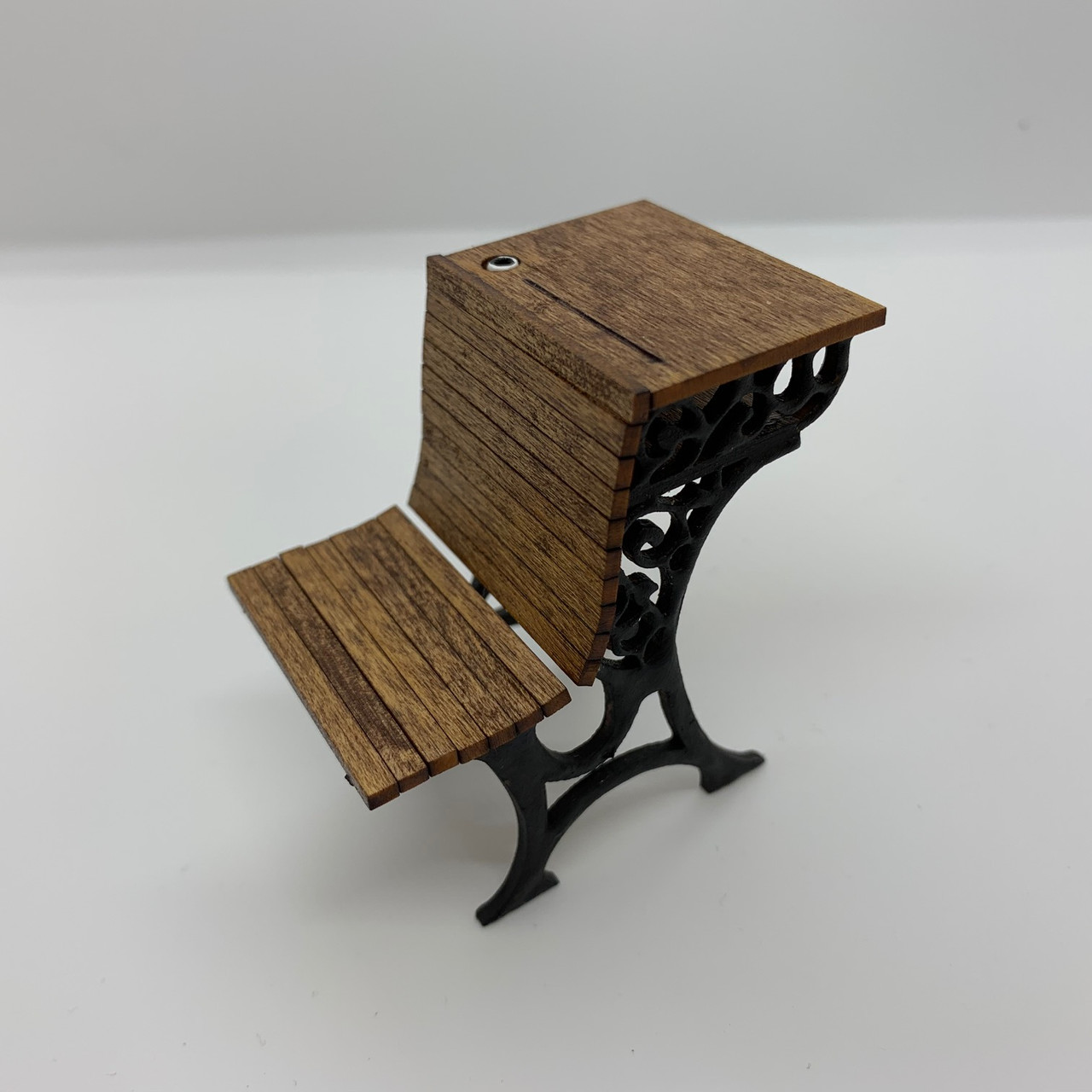 Victorian Student Desk (UFN1117); top and side angle alternate image