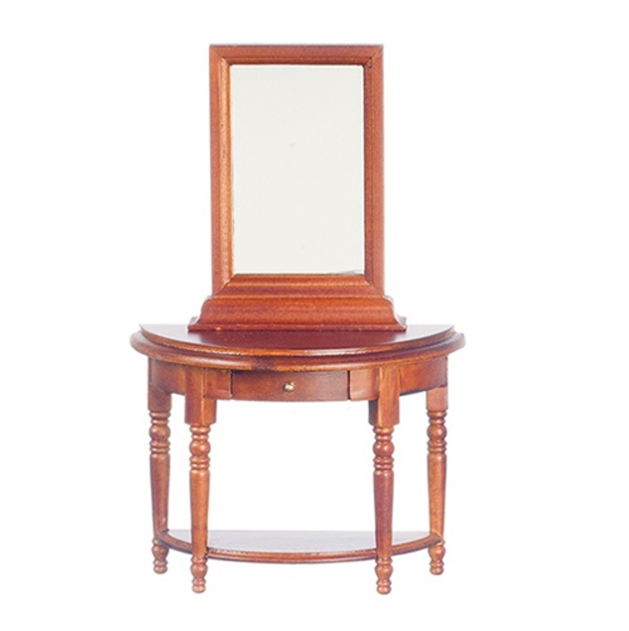 Hall Table with Mirror, Walnut (AZT6475)