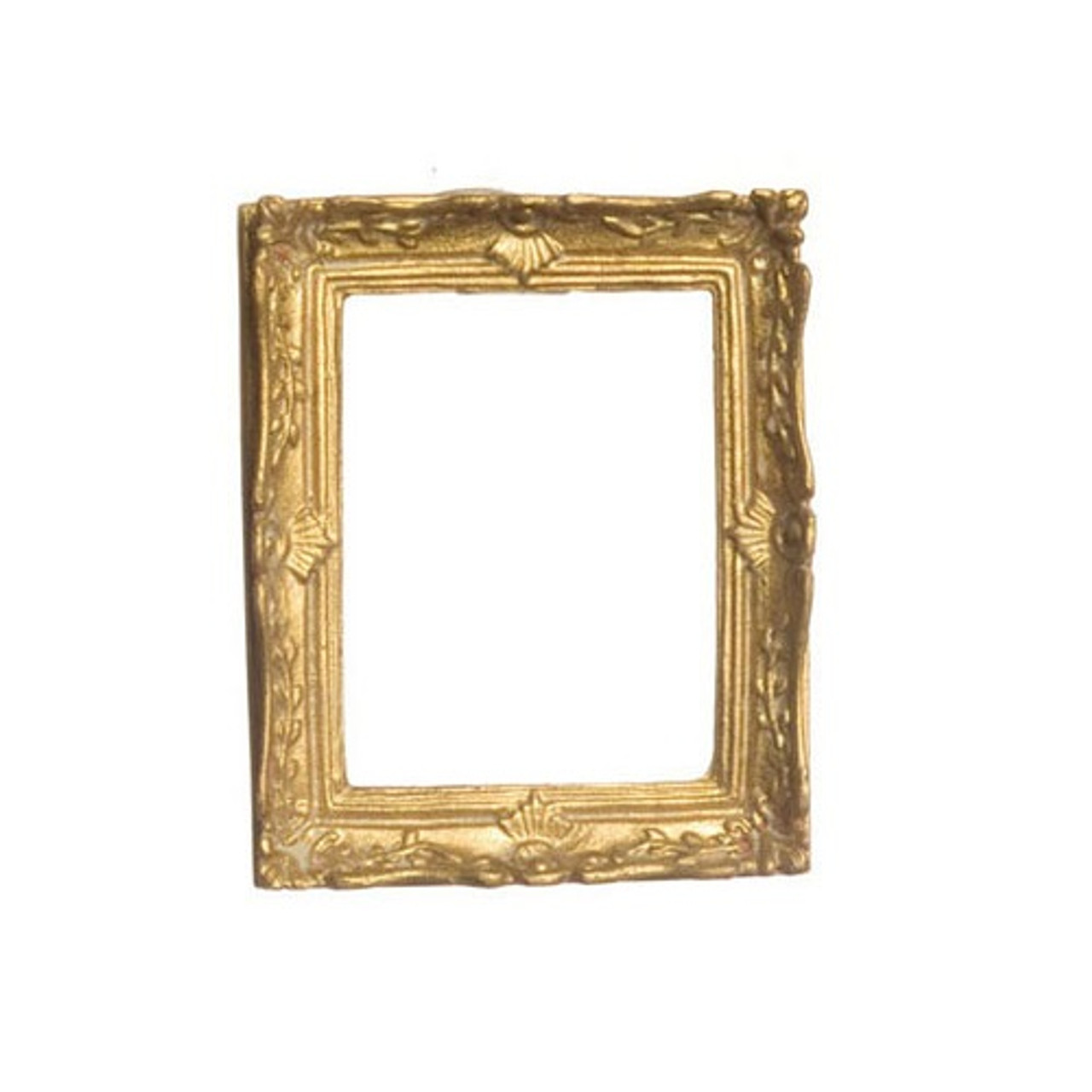 Dollhouse Miniature Gold Plated Frame, Antique Finish (FCA3218AN)