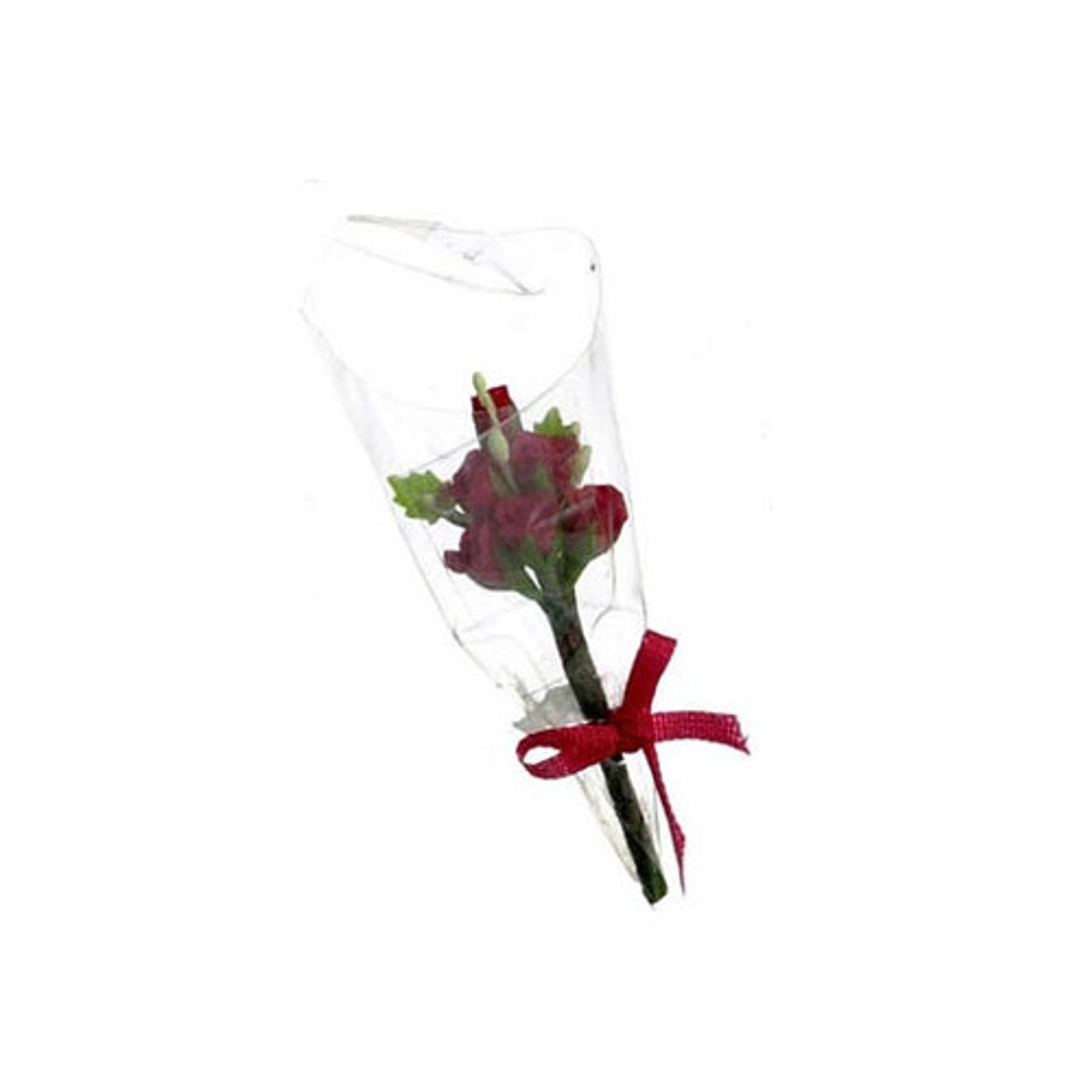 Six Rose Bouquet, Red (N8004RD) dollhouse miniature