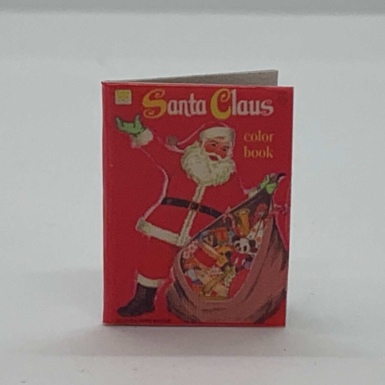 Dollhouse Miniature Santa Claus Holiday Coloring Book with Real Pages to Color 