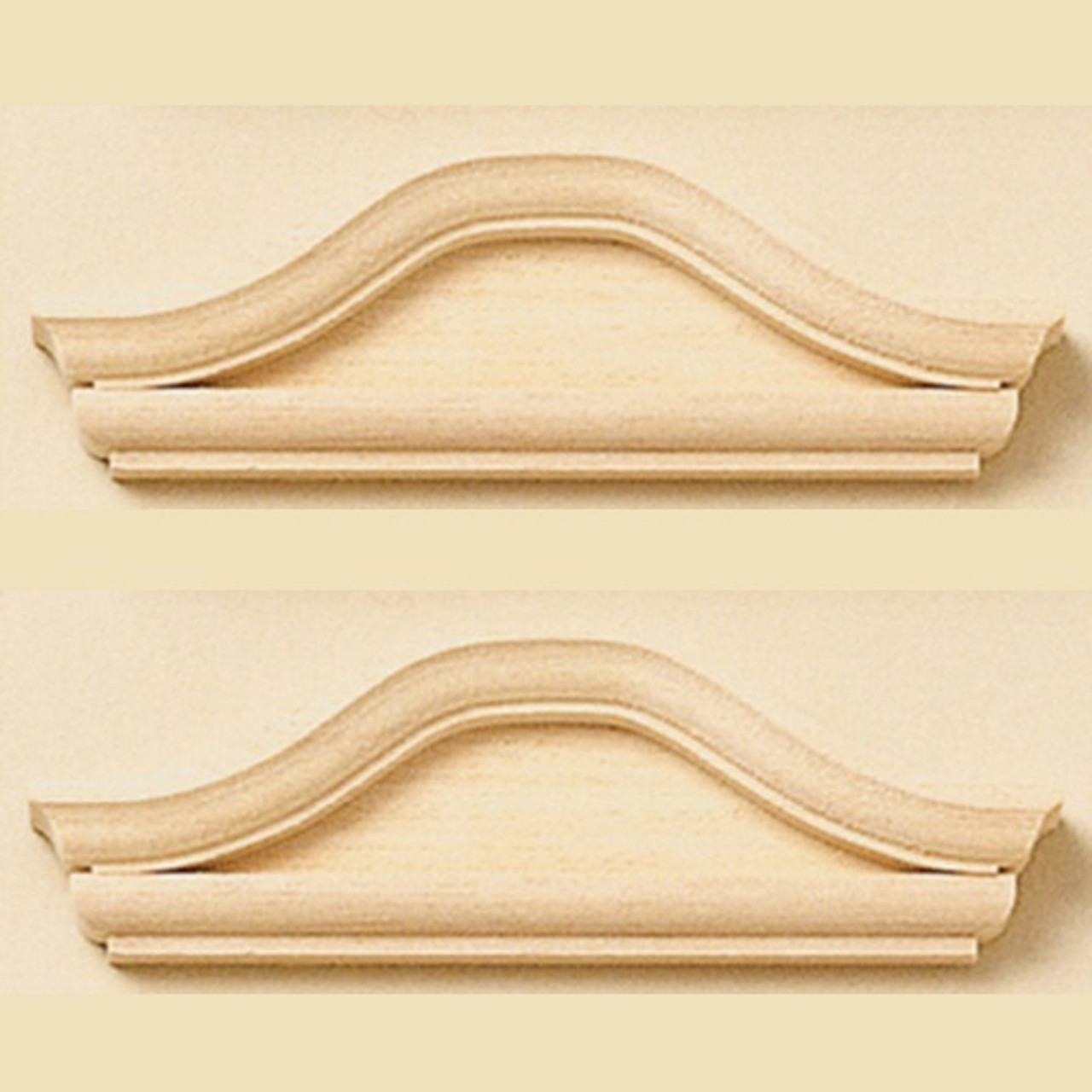 Bonnet Pediment, Pair (HW7097)