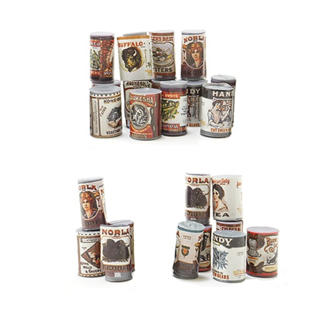 Country Store Grocery Cans, 24/Pk (IM66345)