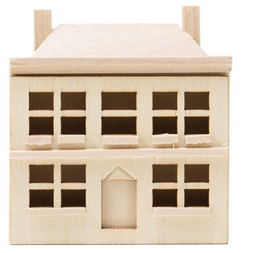 CLA08680 - Doll's Dollhouse, Unfinished - Jeepers Dollhouse Miniatures