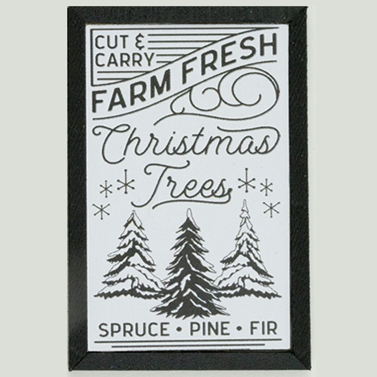 Farm Fresh Christmas Trees Picture (KCMXM2BLK)