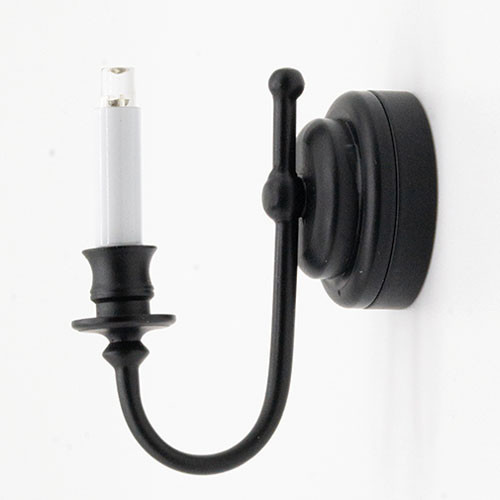 LED Battery Candle Wall Sconce, Black Matt (MH52001)
