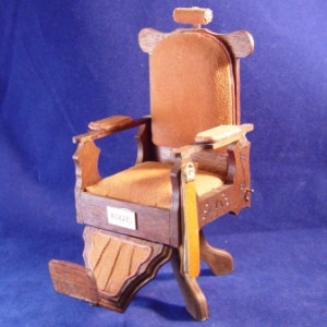Barber Chair Jeepers Dollhouse Miniatures
