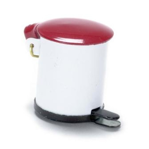 Dollhouse Miniature Trash can with step lid (IM66015)