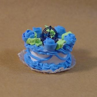Chanukah Menorah Cake