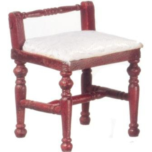 Dollhouse Miniature Mahogany Stool (AZT3035)