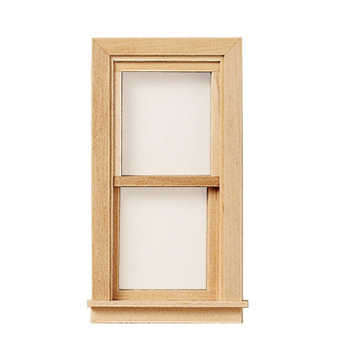 Dollhouse Miniature Traditional Double-Hung Single Window (HW5000)