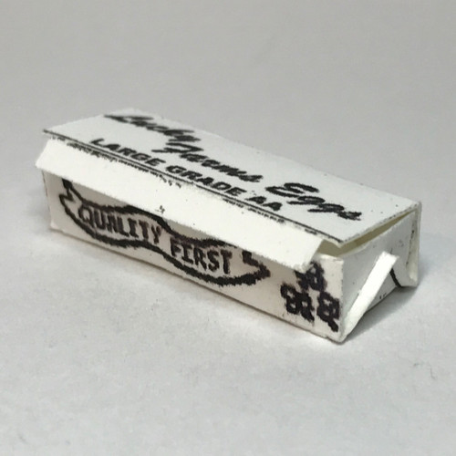 White egg carton, closed