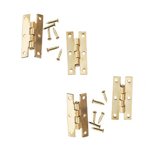 Brass H Hinges with Pins