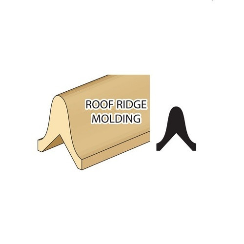 Illustration of roof ridge molding