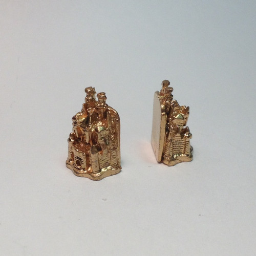 Castle Bookends (IC2759); 1:12 scale miniature