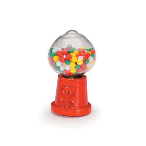 One-inch (1:12) Scale Dollhouse Miniature Tabletop Gum Ball Machine