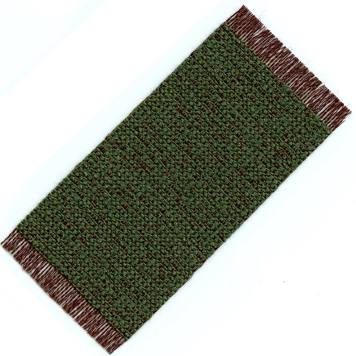 Small Woven Rug, Brown and Green (HWRS417L)