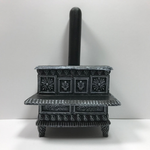 1:12 Scale Dollhouse Miniature Lincoln Stove (Resin) shown from front
