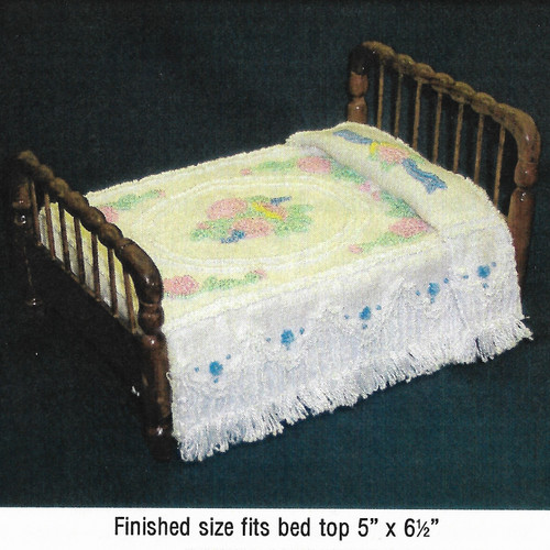 Colonial Chenille Bedspread Pattern (BNAMCH-C); shown completed